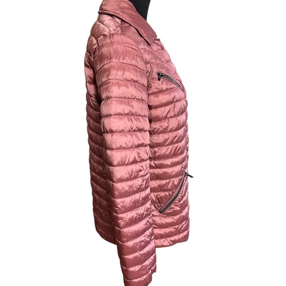 Badgley Mischka Lightweight Packable Quilted Jacket Women’s Small Mauve Pink - Picture 5 of 9